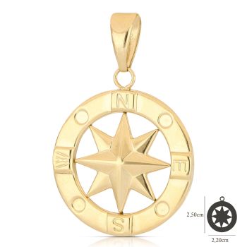 Pendente rosa dei venti