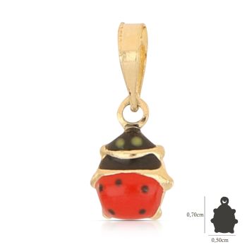 Pendente coccinella misura1