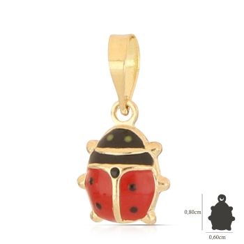 Pendente coccinella misura2