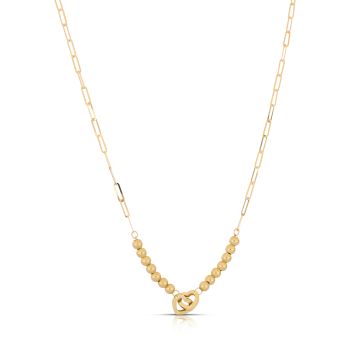 Girocollo con cuori intrecciati