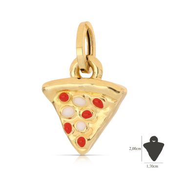 Pendente pizza con smalto