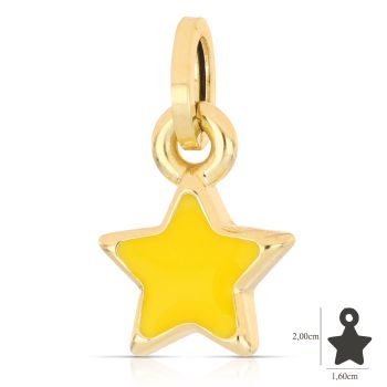 Pendente stella con smalto