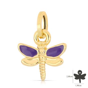 Pendente libellula con smalto