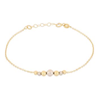Bracciale con sfere centrali