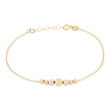 Bracciale con sfere centrali
