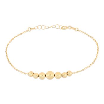 Bracciale con sfere centrali
