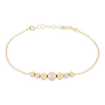 Bracciale con sfere centrali