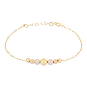 Bracciale con sfere centrali