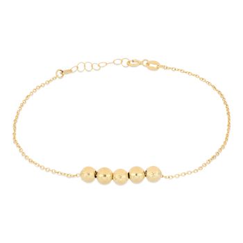Bracciale con sfere centrali