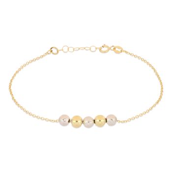 Bracciale con sfere centrali