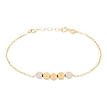 Bracciale con sfere centrali