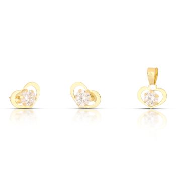 Parure pendente e orecchini