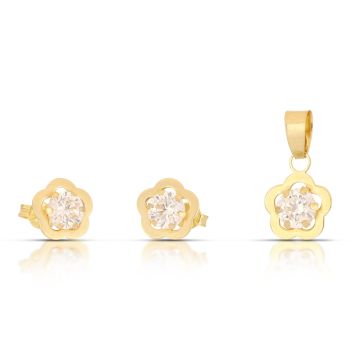 Parure pendente e orecchini