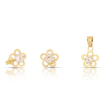 Parure pendente e orecchini