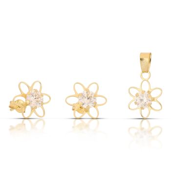 Parure pendente e orecchini