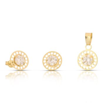 Parure pendente e orecchini