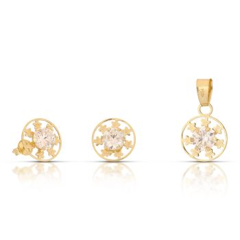 Parure pendente e orecchini
