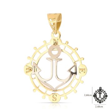 Pendente Rosa dei Venti mis.3