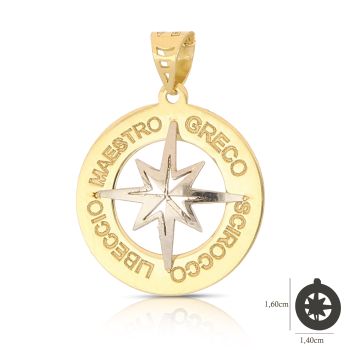Pendente Rosa dei Venti mis.1