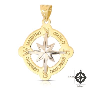Pendente Rosa dei Venti mis.1