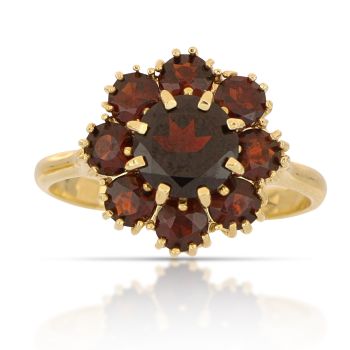 Anello con granato