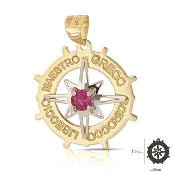 Pendente Rosa dei Venti mis.1