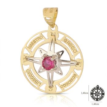 Pendente Rosa dei Venti mis.1