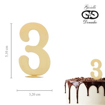 Gold cake number