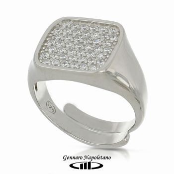 Anello 925 con zirconi