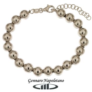 Silver ball bead bracelet