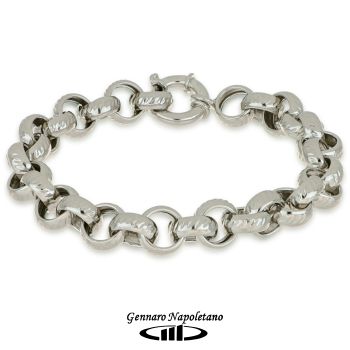 Silver rolo' bracelet
