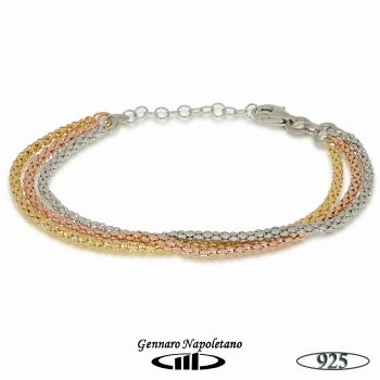 Bracciale pop corn argento