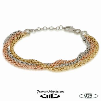Bracciale pop corn argento