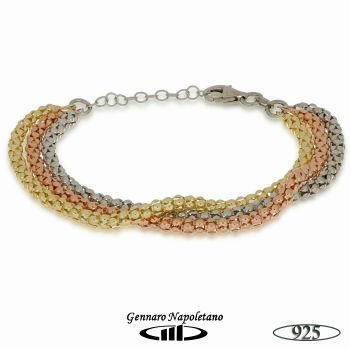 Bracciale pop corn argento