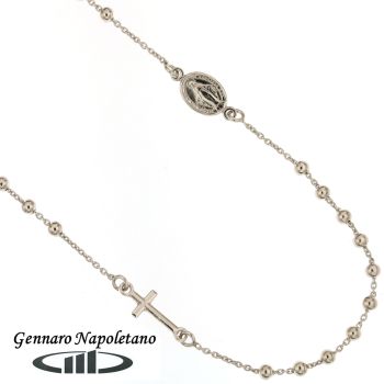 Rosary Silver necklace, 45-50cm