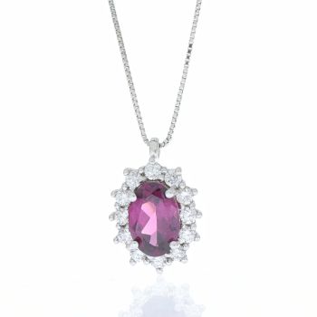 Semi-precious gem necklace