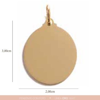 Pendente oro ovale