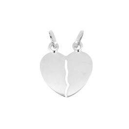 Collana Cuore Con Incisione Per Coppia Acciaio Ciondolo Cuore Spezzato